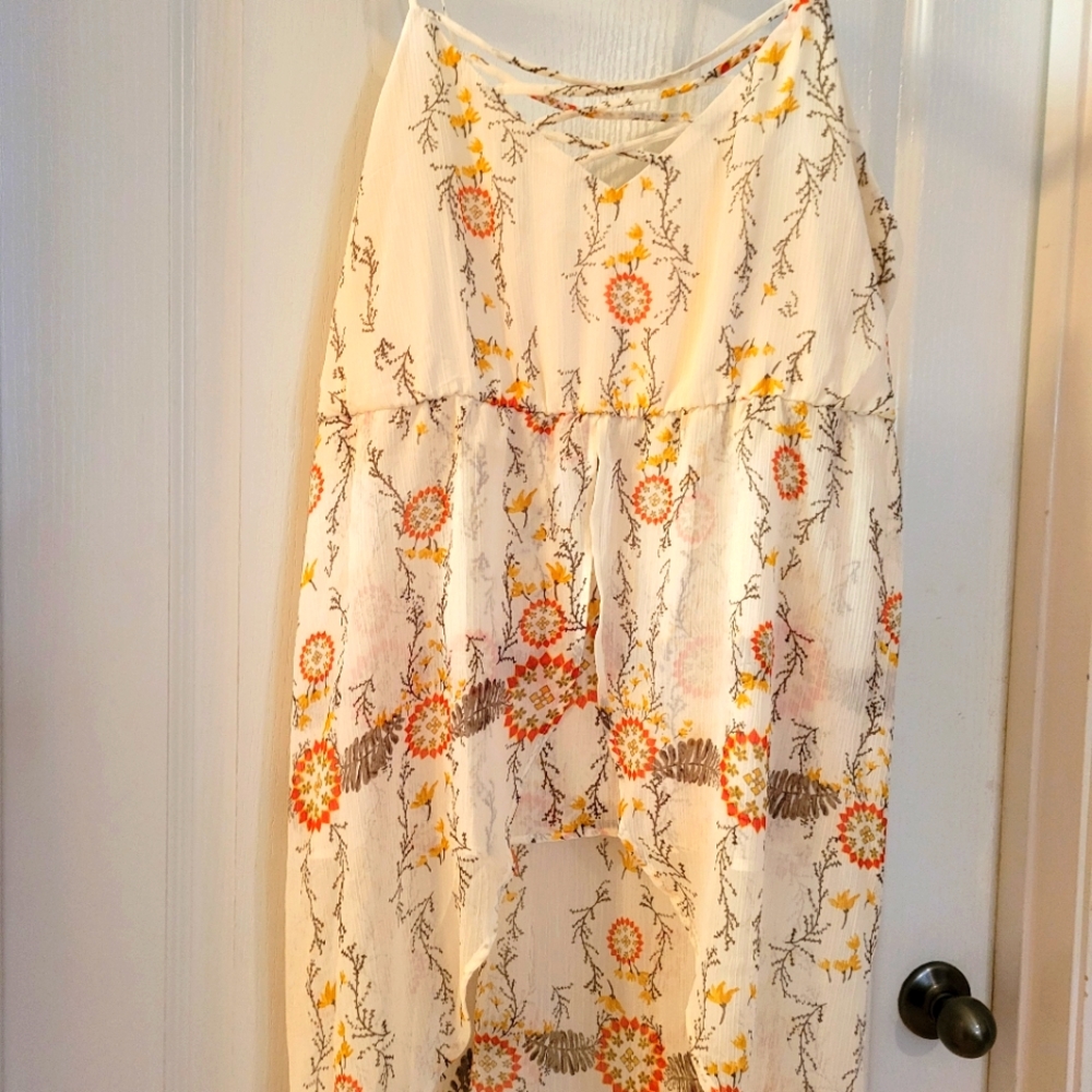 Maurice spaghetti strap triple length tunic